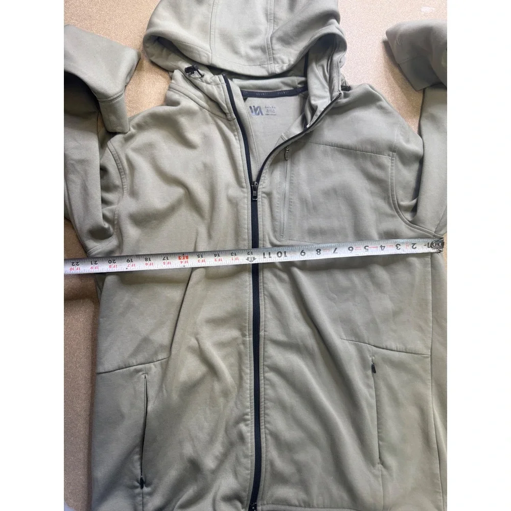 Mens‎ VRST  Gray Full Zip Hooded Jacket Athletic Performance Activewear $89